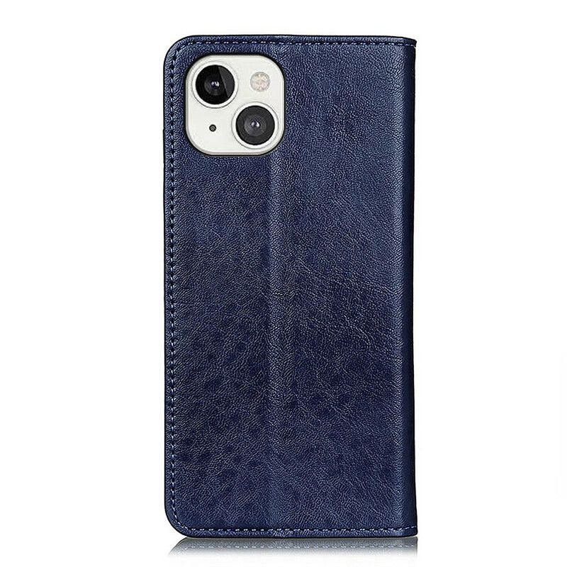 Folio-hoesje iPhone 13 Gestructureerd Splitleer