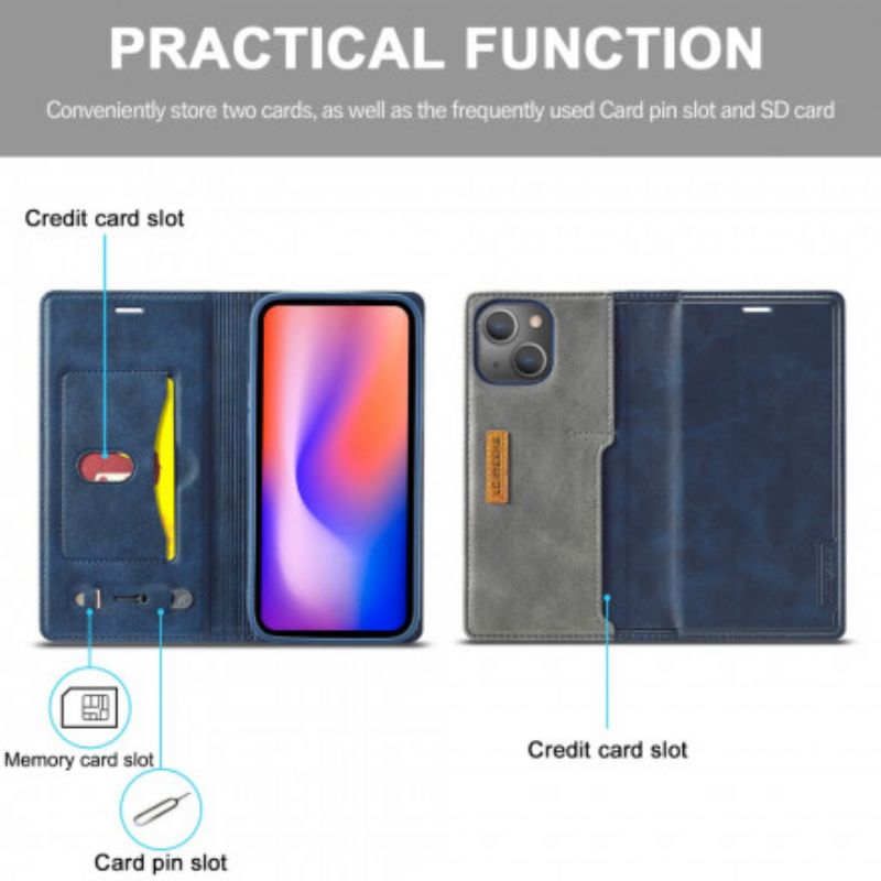 Folio-hoesje Voor iPhone 13 Lc-001 Serie Lc.imeeke