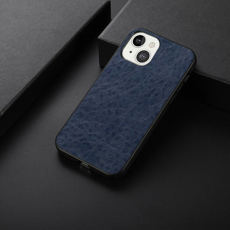 Hoesje iPhone 13 Elegantie Leereffect Bescherming Hoesje