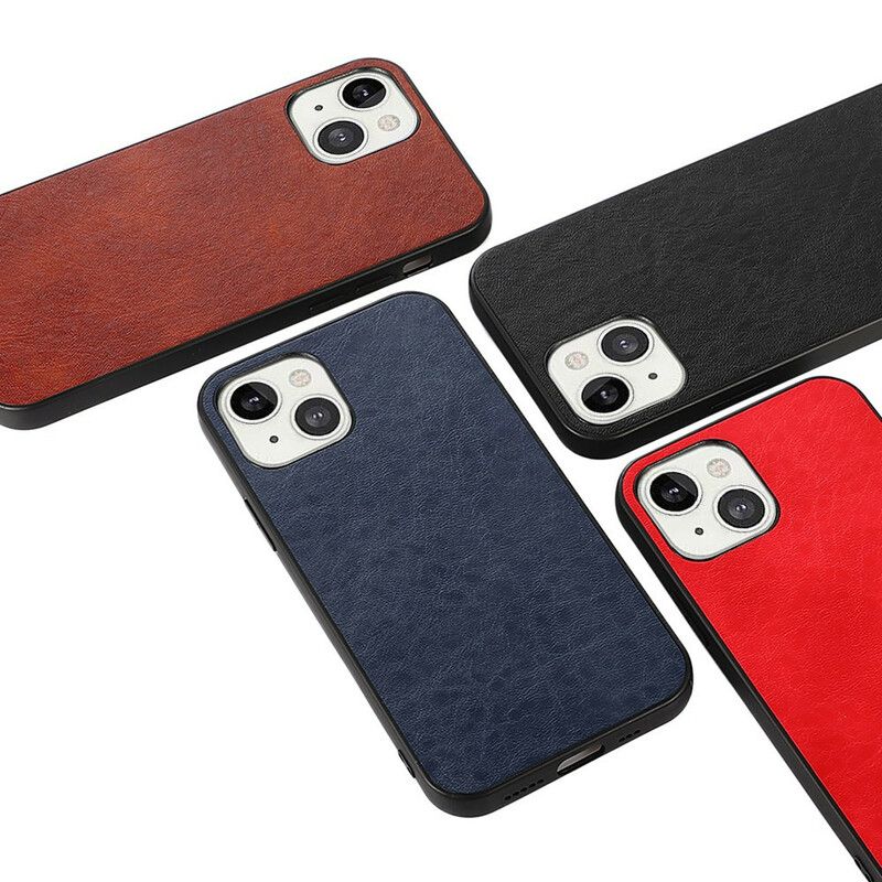 Hoesje iPhone 13 Elegantie Leereffect Bescherming Hoesje