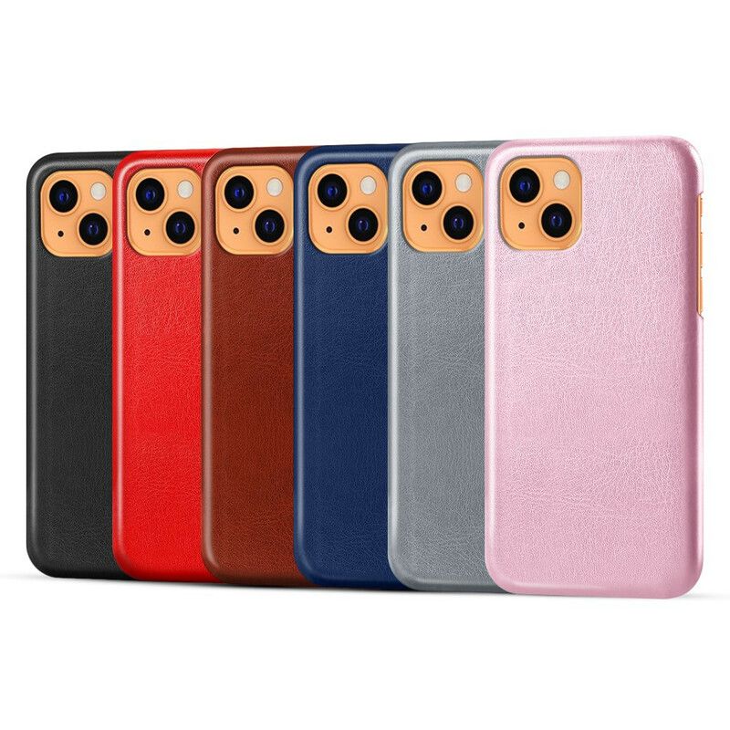 Hoesje iPhone 13 Ledereffect Ksq Bescherming Hoesje