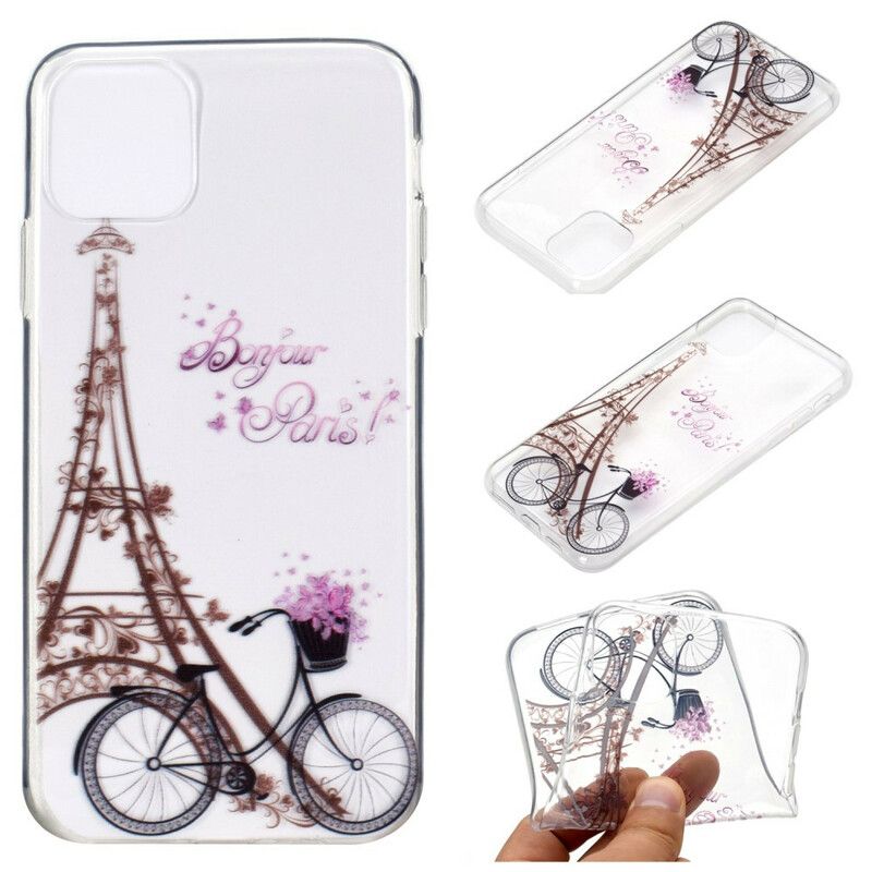 Hoesje iPhone 13 Transparant Hallo Parijs