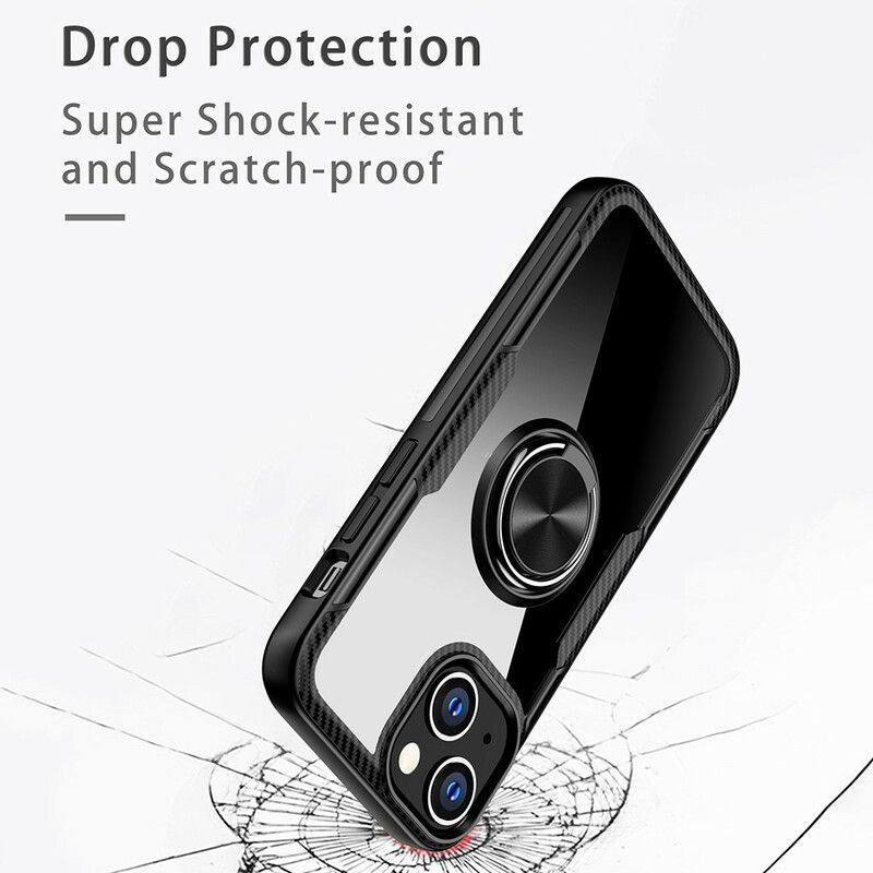 Hoesje Voor iPhone 13 Steunring Plaatwerk