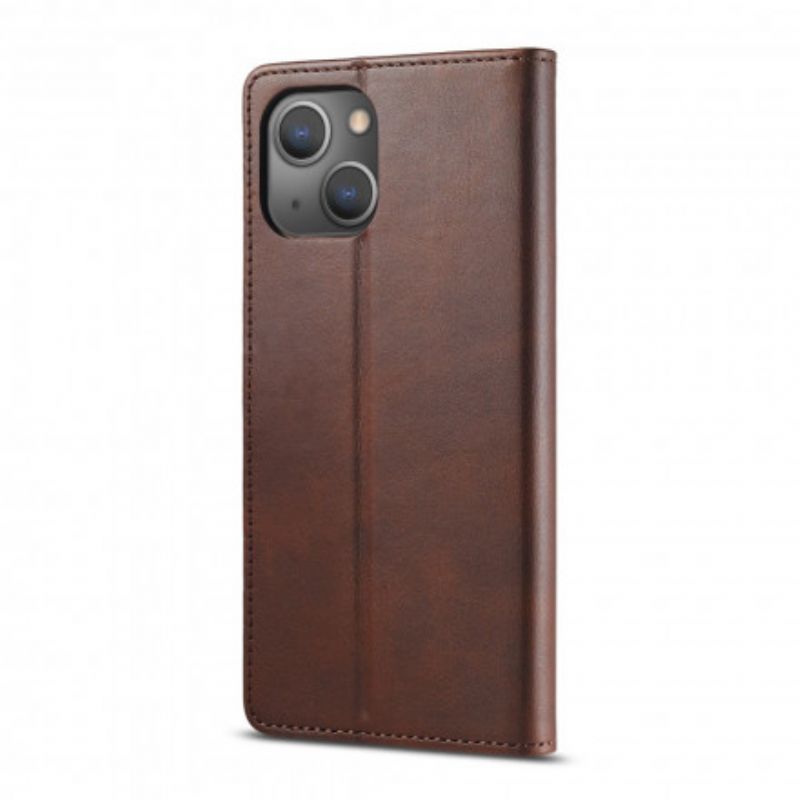 Leren Hoesje Voor iPhone 13 Lc.imeeke Leereffect