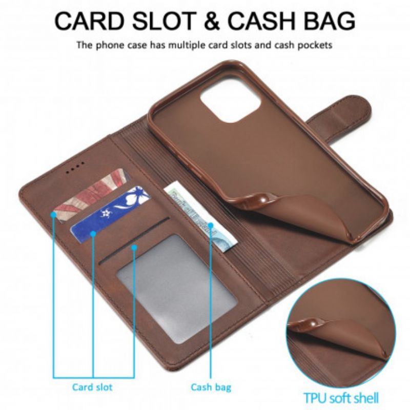Leren Hoesje Voor iPhone 13 Lc.imeeke Leereffect