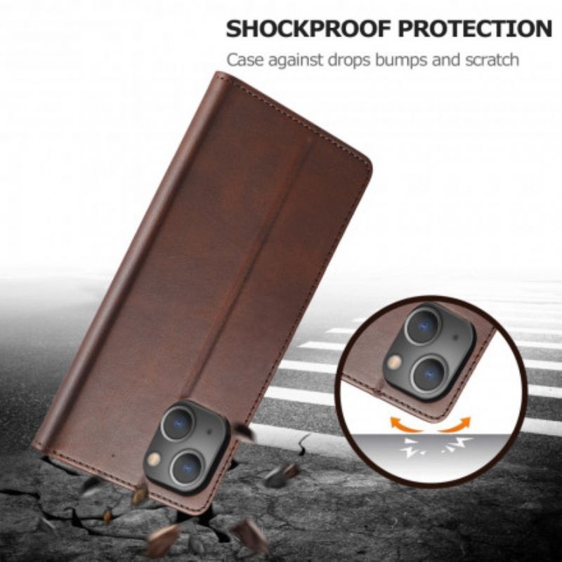 Leren Hoesje Voor iPhone 13 Lc.imeeke Leereffect