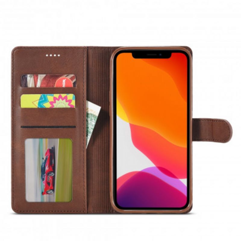 Leren Hoesje Voor iPhone 13 Lc.imeeke Leereffect