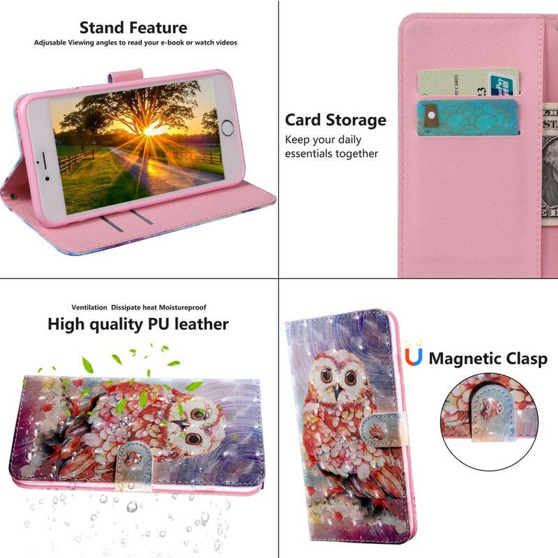 Leren Hoesje Voor iPhone 13 Lichtvlek Germain De Uil