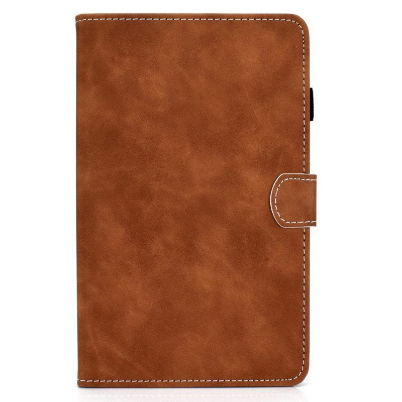 Folio-hoesje voor Samsung Galaxy Tab A8 (2021) Vintage Design Leereffect