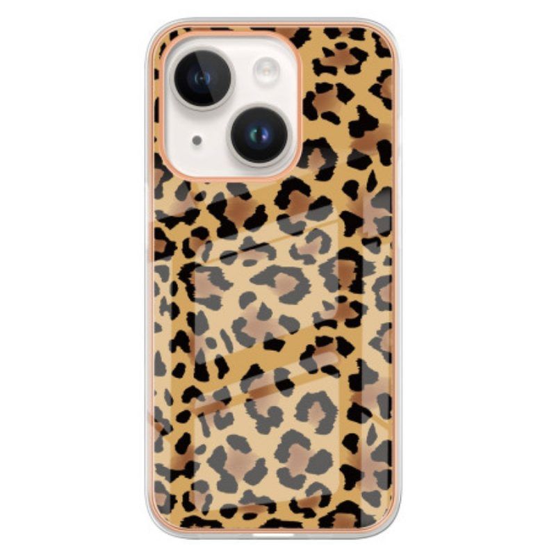 Hoesje voor iPhone 15 Plus Luipaard