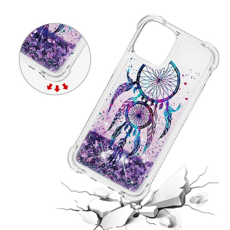 Case Hoesje iPhone 13 Pro Max Telefoonhoesje Glitter Dromenvanger