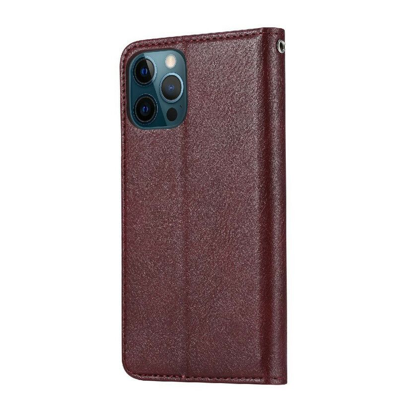 Folio-hoesje iPhone 13 Pro Max Kunstleer Kaarthouder
