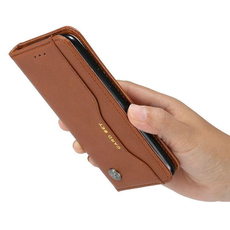 Folio-hoesje iPhone 13 Pro Max Kunstleer Kaarthouder