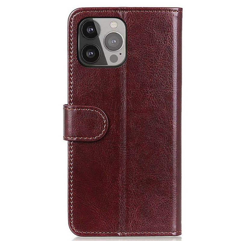 Folio-hoesje iPhone 13 Pro Max Telefoonhoesje Kunstleer Finesse