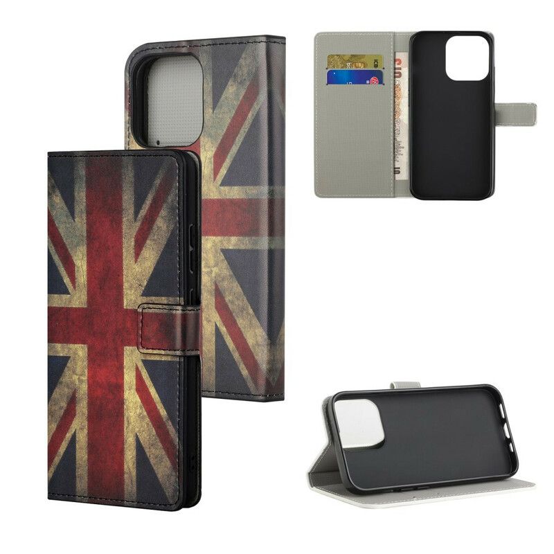 Folio-hoesje iPhone 13 Pro Max Vlag Van Engeland