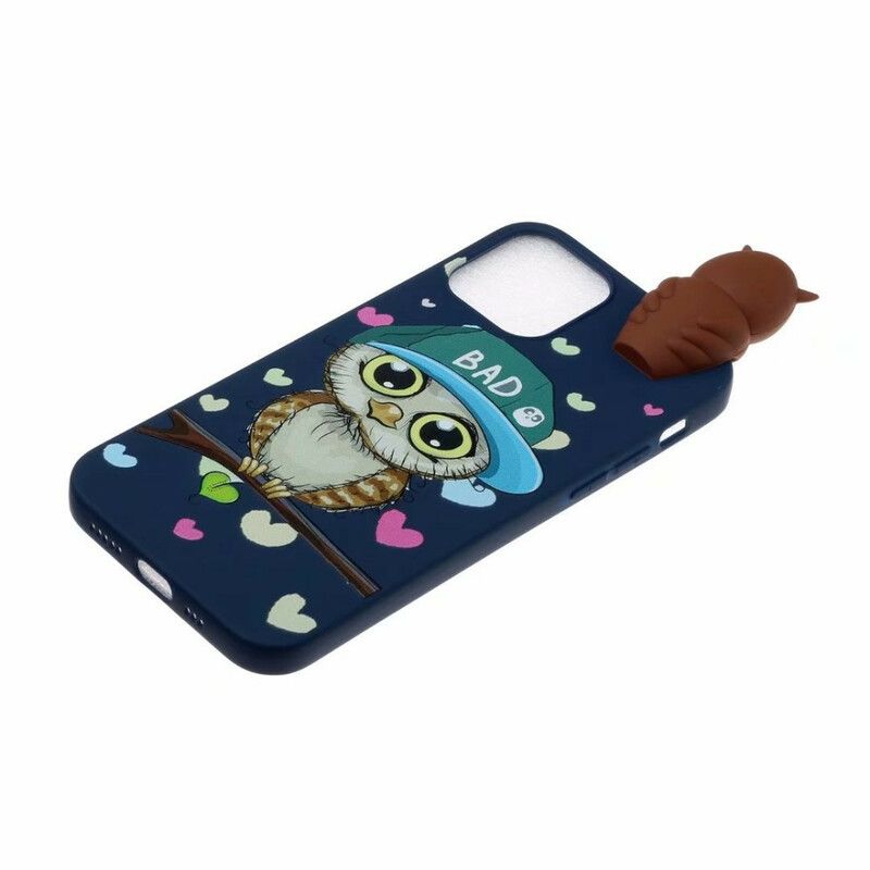 Hoesje iPhone 13 Pro Max 3d Slechte Uil Bescherming Hoesje