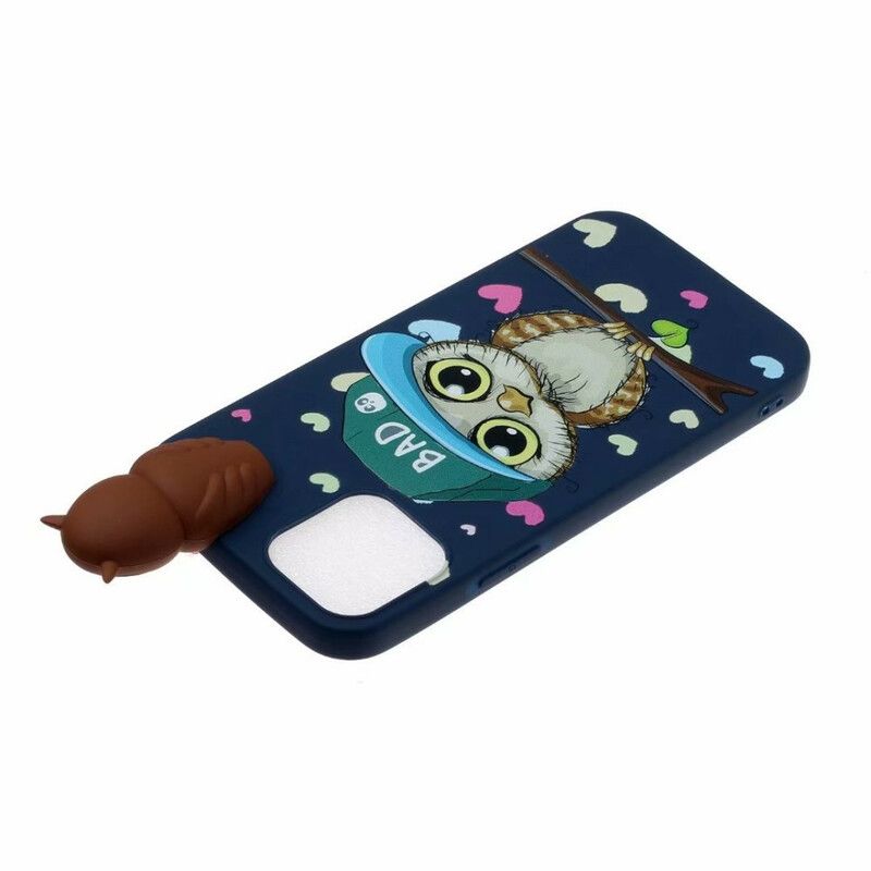 Hoesje iPhone 13 Pro Max 3d Slechte Uil Bescherming Hoesje