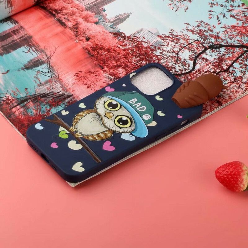 Hoesje iPhone 13 Pro Max 3d Slechte Uil Bescherming Hoesje
