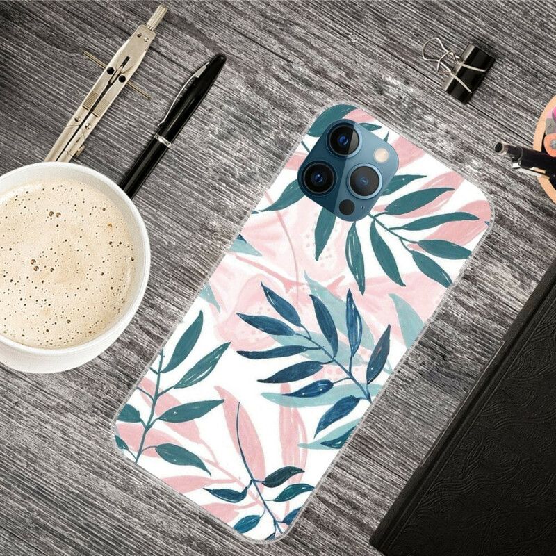 Hoesje iPhone 13 Pro Max Bladeren Bescherming Hoesje