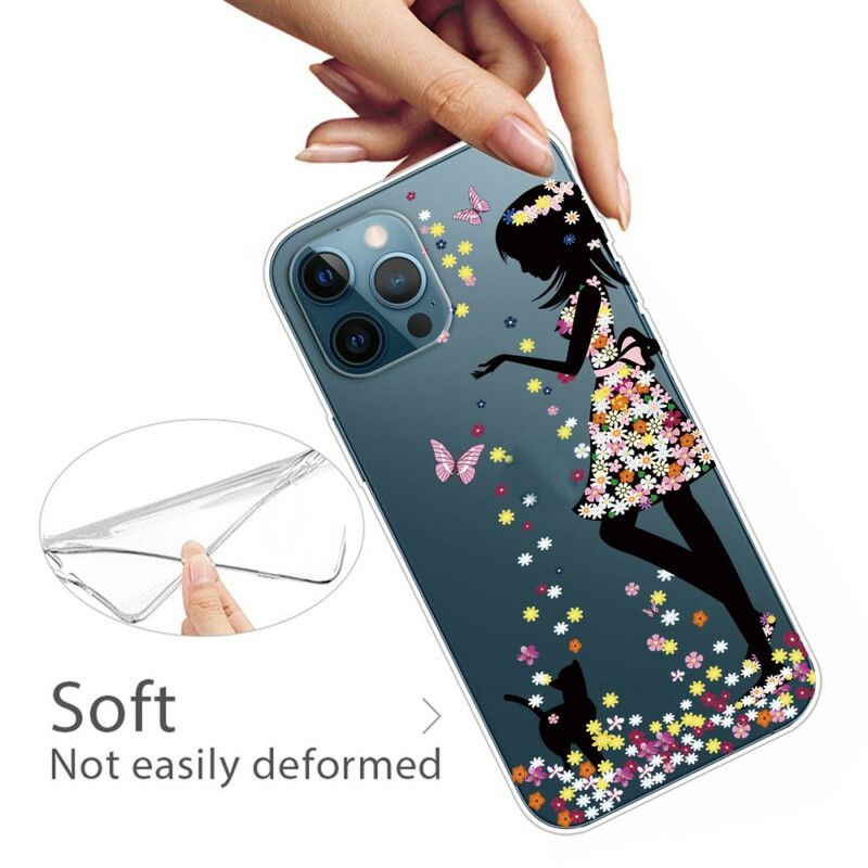 Hoesje iPhone 13 Pro Max Bloemenmeisje