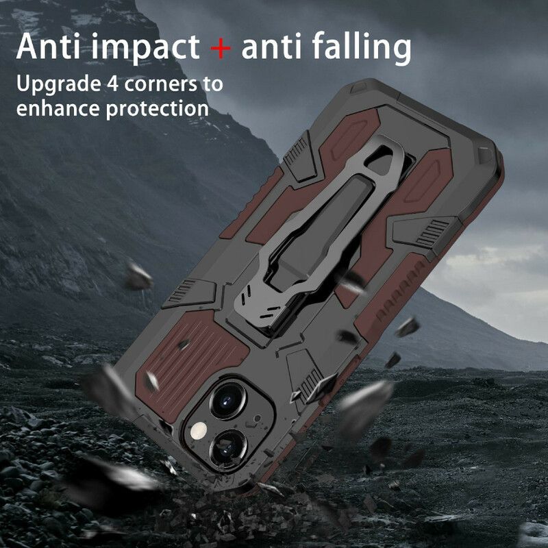 Hoesje iPhone 13 Pro Max Robot Met Riemclip Bescherming Hoesje