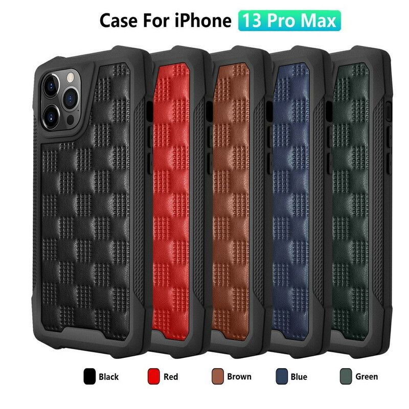 Hoesje iPhone 13 Pro Max Versterkte Hoeken In Gewatteerde Stijl