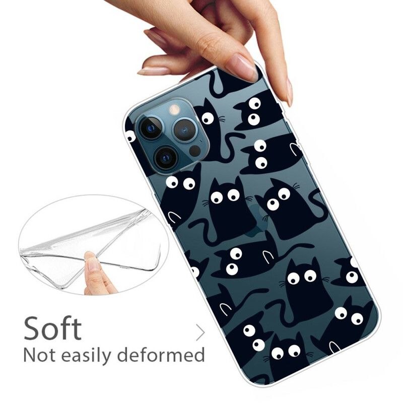 Hoesje iPhone 13 Pro Max Zwarte Muizen Bescherming Hoesje