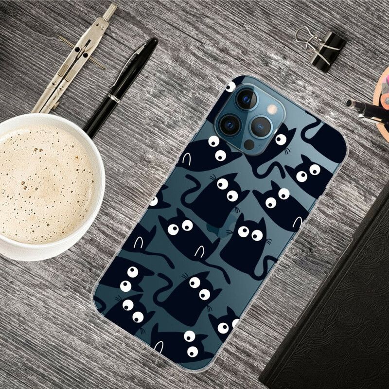Hoesje iPhone 13 Pro Max Zwarte Muizen Bescherming Hoesje