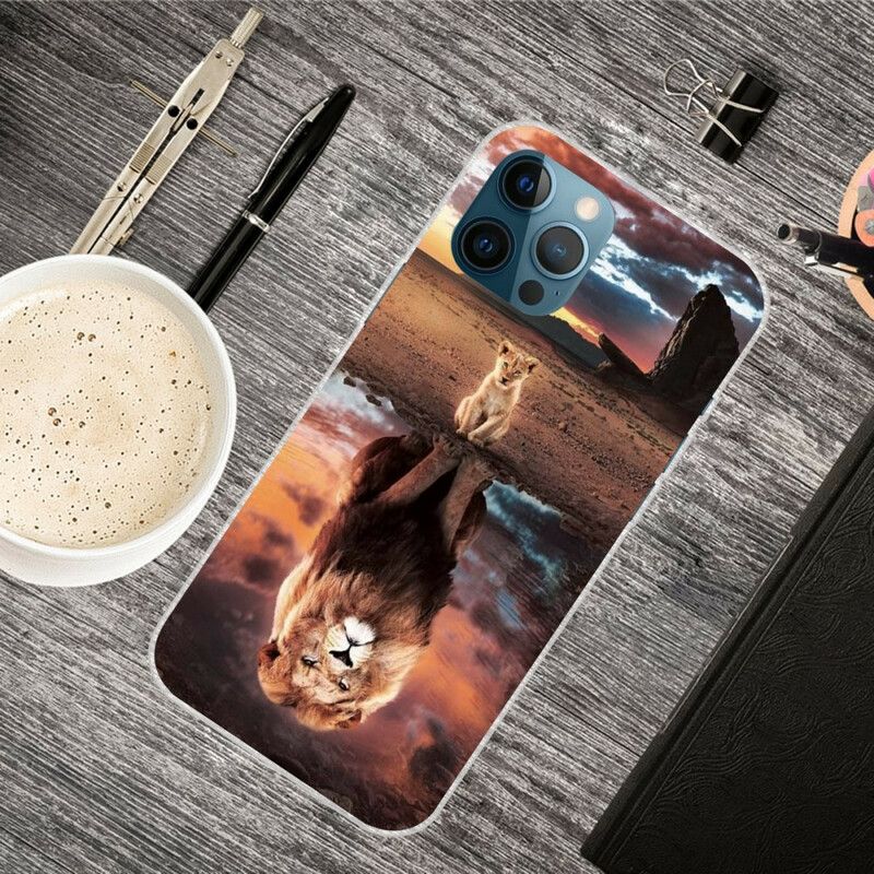 Hoesje Voor iPhone 13 Pro Max Droom Van Leeuwenwelp