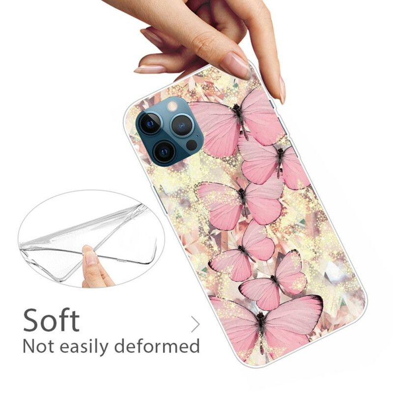 Hoesje Voor iPhone 13 Pro Max Vlinders Vlinders