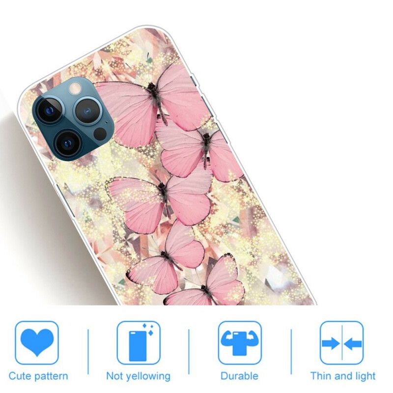 Hoesje Voor iPhone 13 Pro Max Vlinders Vlinders