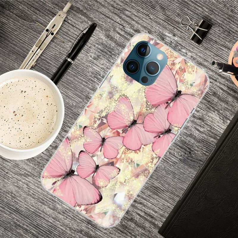 Hoesje Voor iPhone 13 Pro Max Vlinders Vlinders