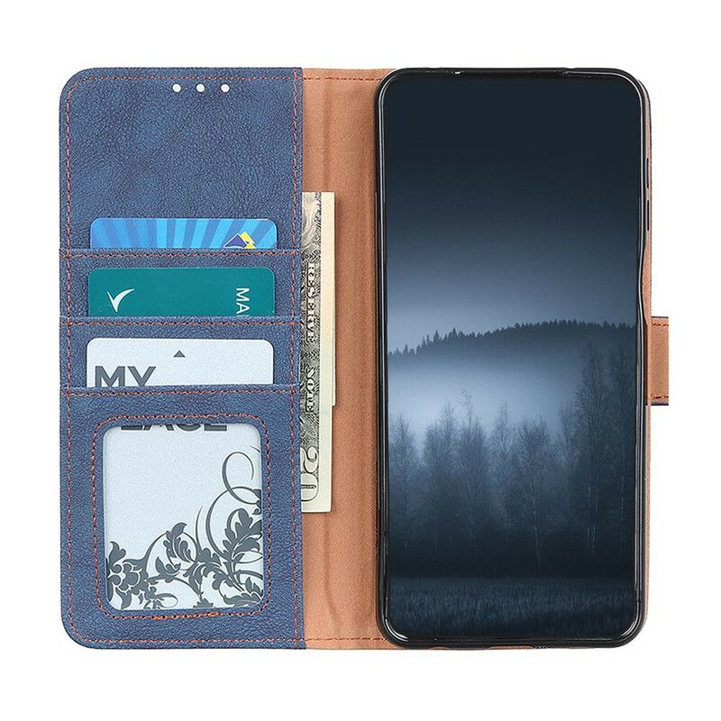 Leren Hoesje Voor iPhone 13 Pro Max Retro Splitleer Khazneh