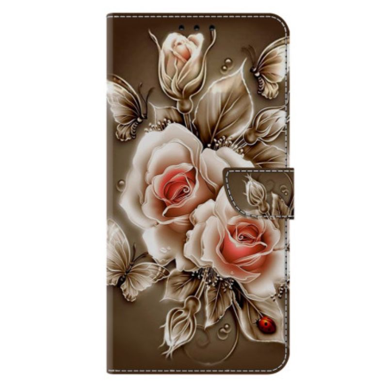 Bescherming Hoesje Samsung Galaxy S26 Plus Bruine Rozen