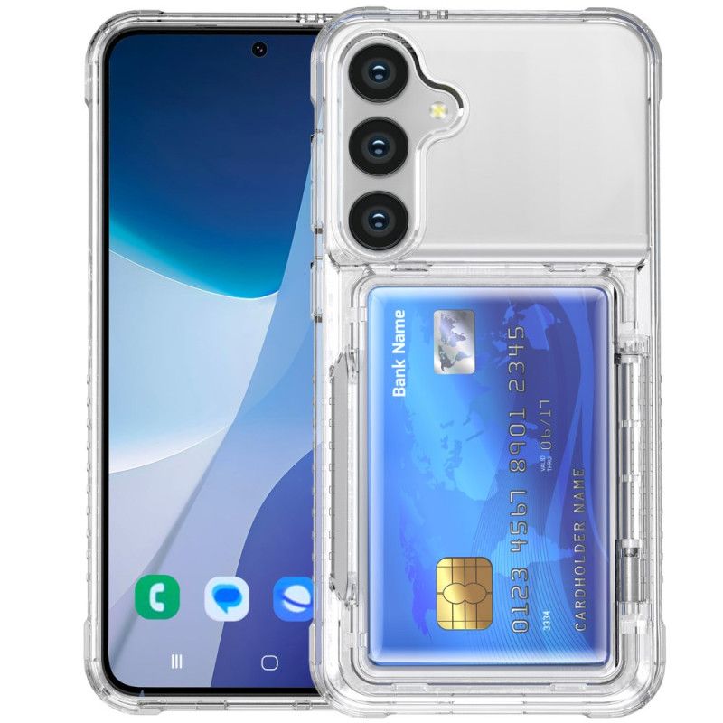 Cover Hoesje Samsung Galaxy S26 Plus Telefoonhoesje Transparante Kaarthouder En Standaard