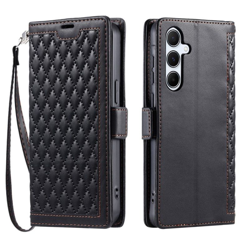 Flip Case Leren Samsung Galaxy S26 Plus Gewatteerd Vintage Design