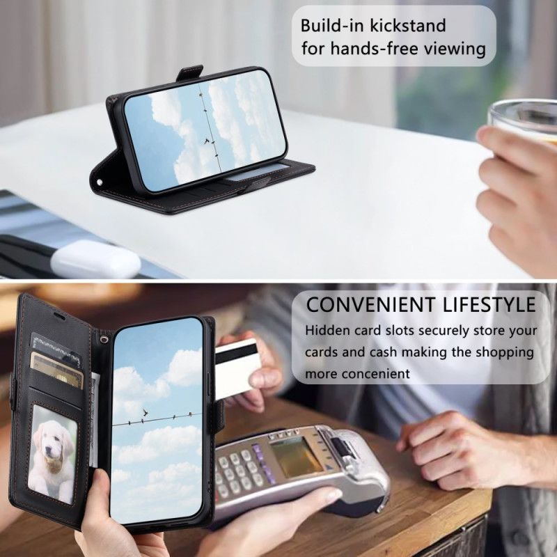 Flip Case Leren Samsung Galaxy S26 Plus Gewatteerd Vintage Design