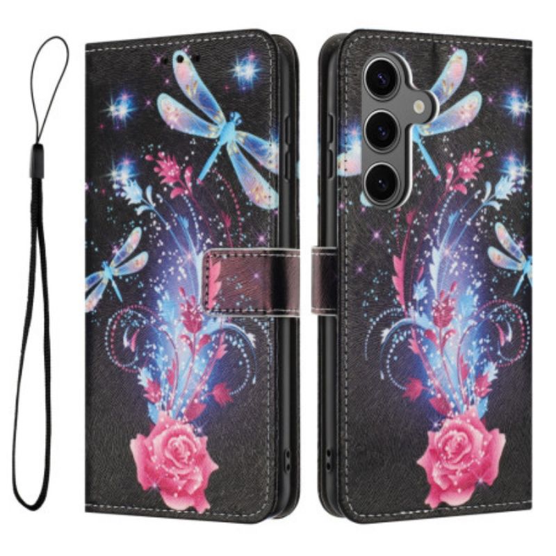 Flip Case Leren Samsung Galaxy S26 Plus Libellen