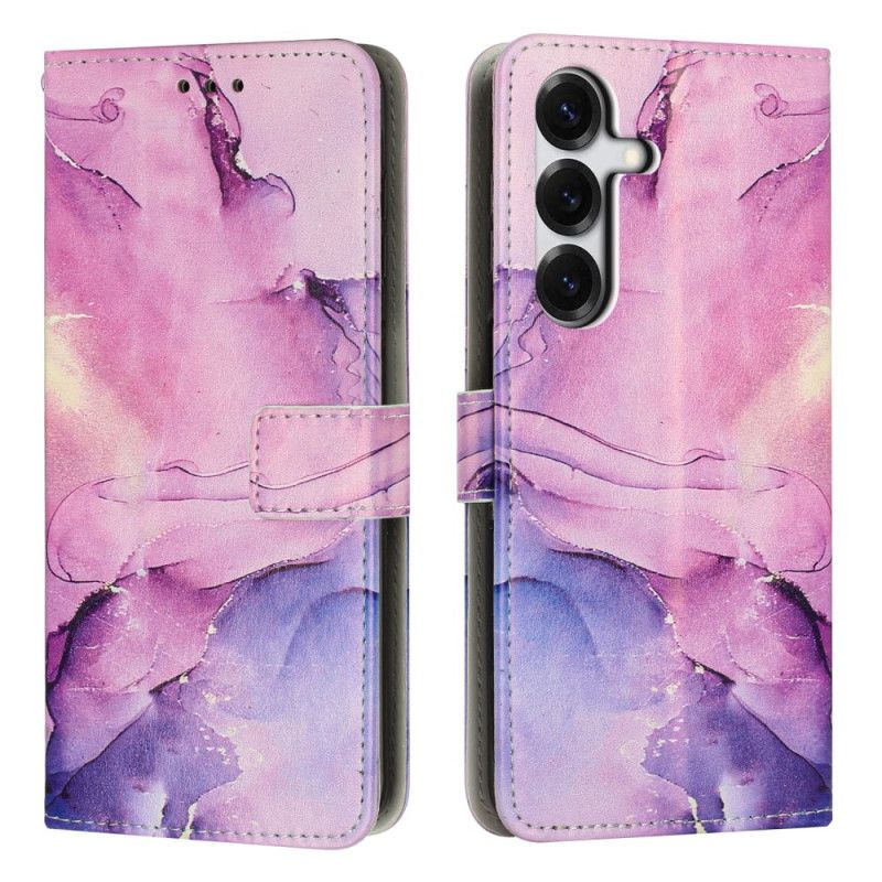 Flip Case Leren Samsung Galaxy S26 Plus Marmer