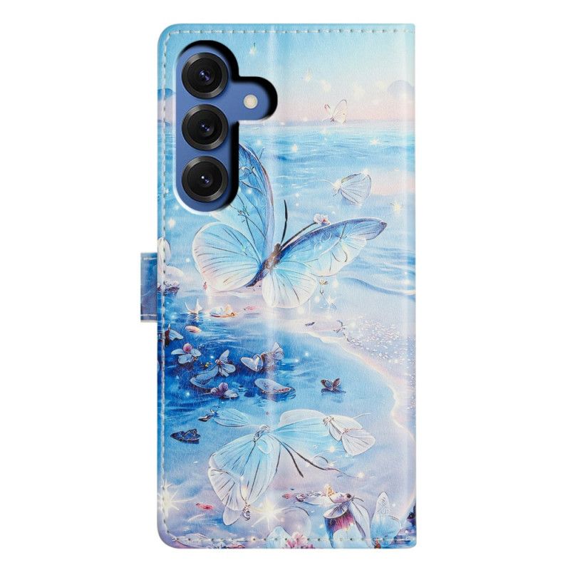 Flip Case Leren Samsung Galaxy S26 Plus Oceaanvlinder