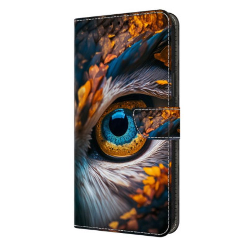 Folio-hoesje Samsung Galaxy S26 Plus Patroon Met Blauwe Ogen