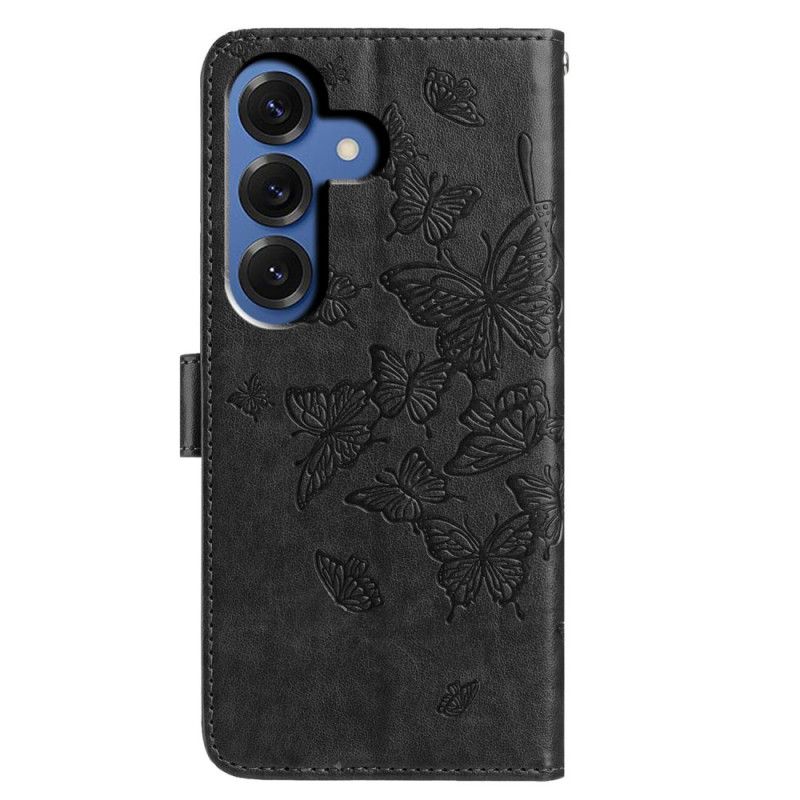 Folio-hoesje Samsung Galaxy S26 Plus Telefoonhoesje Barokke Vlinder