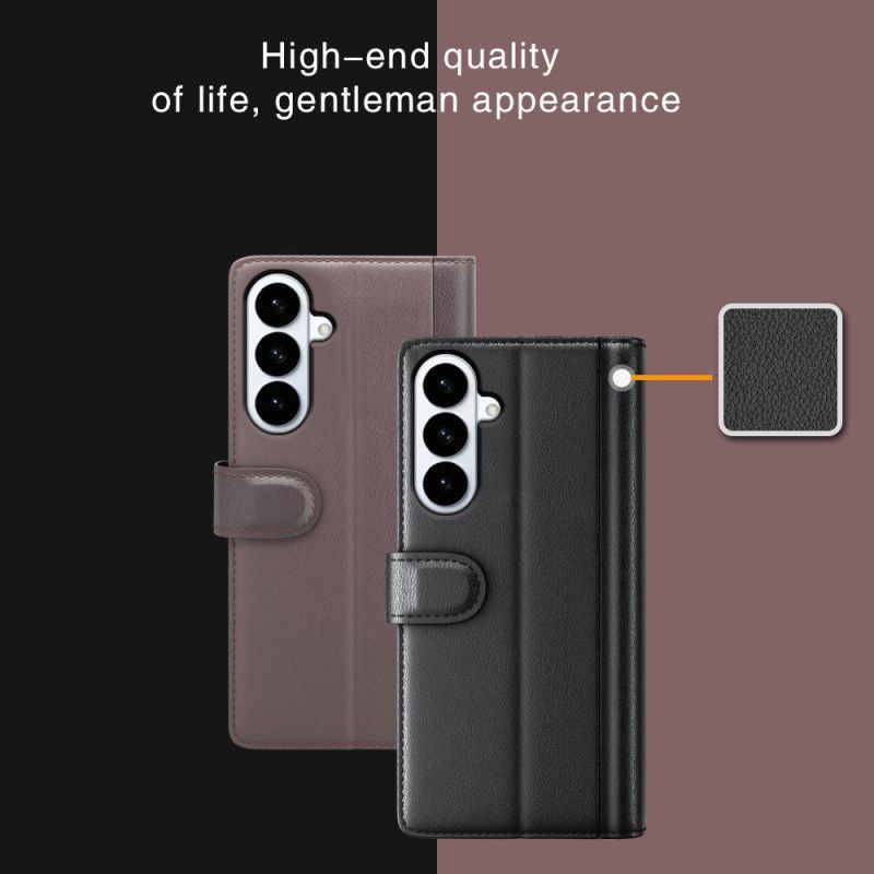 Folio-hoesje Samsung Galaxy S26 Plus Telefoonhoesje Echt Leer