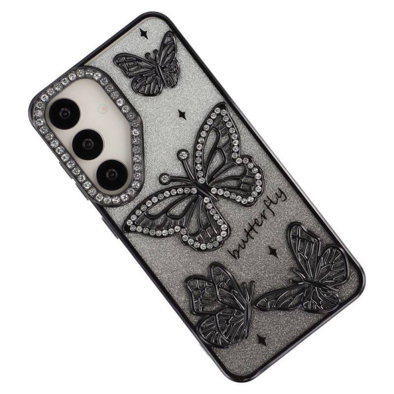 Hoesje Samsung Galaxy S26 Plus 3d-vlinders En Strass-steentjes