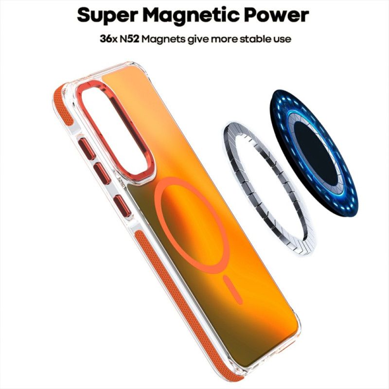 Hoesje Samsung Galaxy S26 Plus Fluorescerend Magnetisch Design Bescherming Hoesje