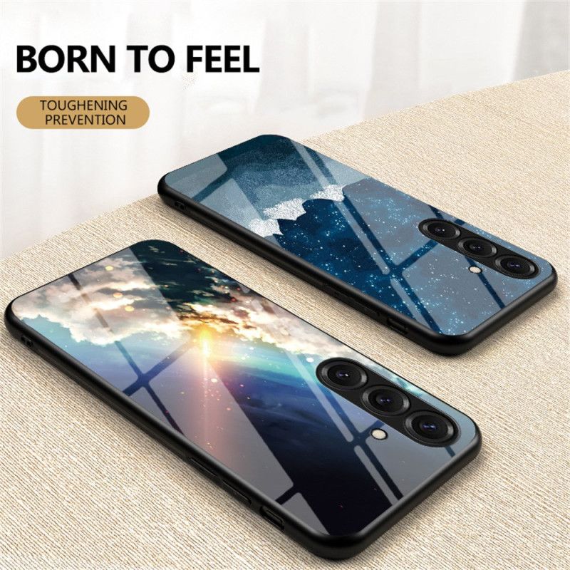 Hoesje Samsung Galaxy S26 Plus Gehard Glas Met Sterrenhemelmotief