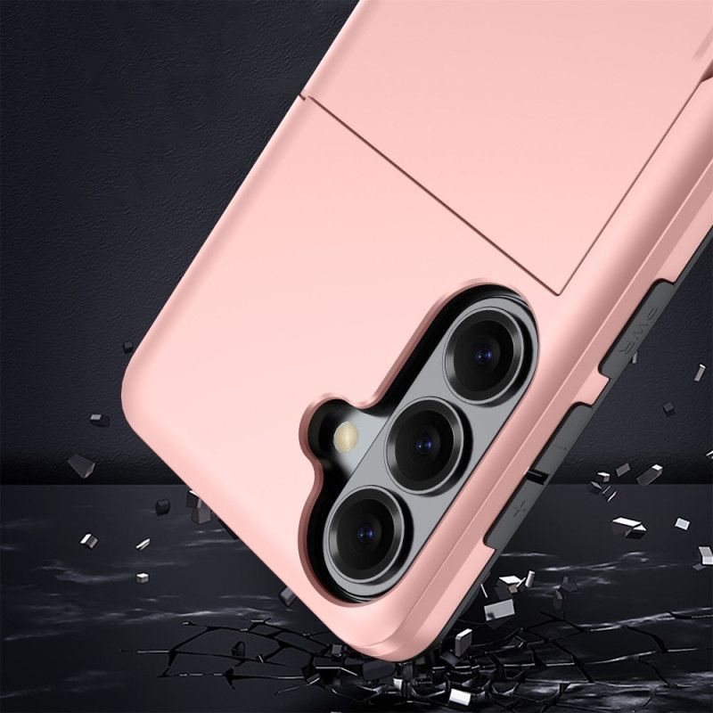 Hoesje Samsung Galaxy S26 Plus Kaarthouder Met Metallic Effect Bescherming Hoesje