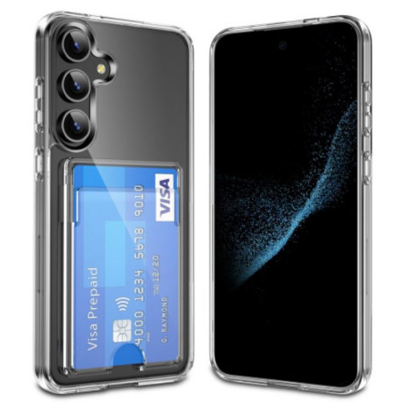 Hoesje Voor Samsung Galaxy S26 Plus Transparant Met Kaarthouder