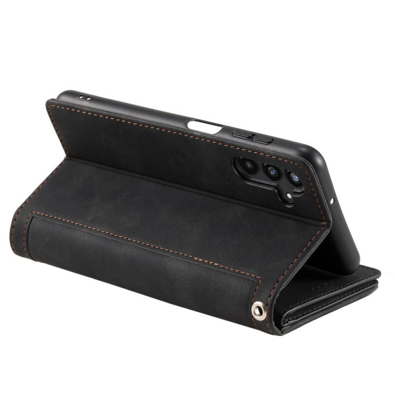 Leren Hoesje Samsung Galaxy S26 Plus 9 Kaartsleuven En Ritssluiting Bescherming Hoesje