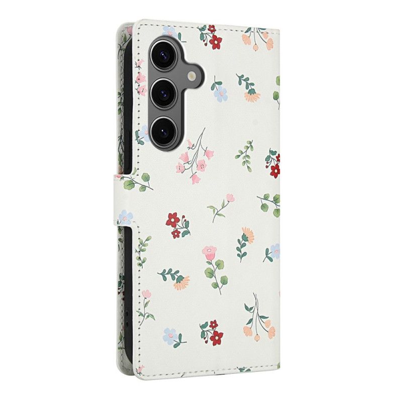 Leren Hoesje Samsung Galaxy S26 Plus Bloemenbandje